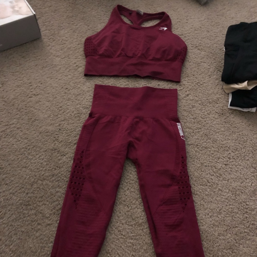 Gymshark Energy Seamless Beet Red Bundle